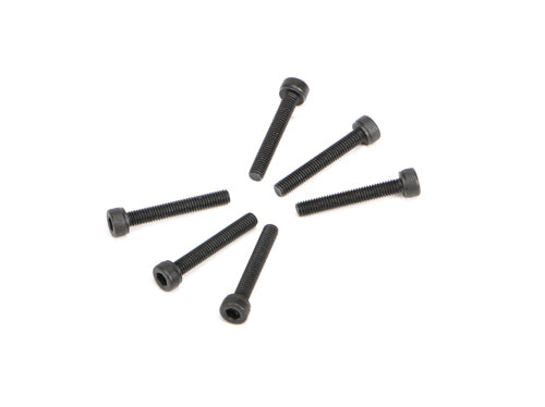 3x20mm Cap Head Hex Machine Thread Screws (6pcs)