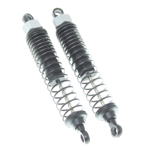 Plastic body shocks w/ black springs(Silver) (2pcs)