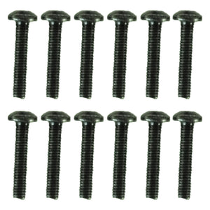 3x15mm Button Head Hex Machine Thread Screws (12pcs)