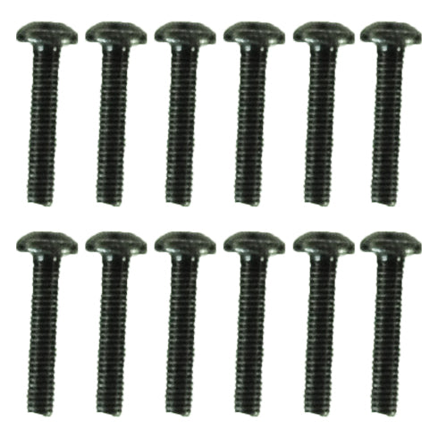 3x15mm Button Head Hex Machine Thread Screws (12pcs)