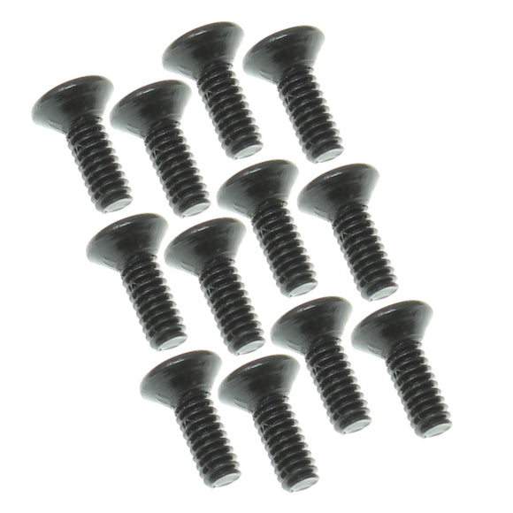 2x6mm Countersunk Hex Machine Thread Screws (12pcs)