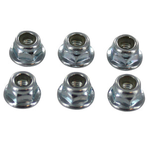 4mm Flanged Nylon Insert Lock Nut (6pcs)