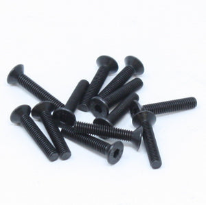 3x16mm Countersunk Hex Machine Thread Screws (12pcs)