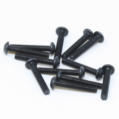 3x18mm Button Head Hex Machine Thread Screws (12pcs)