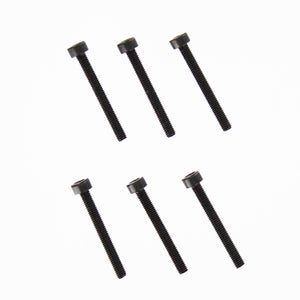 3x25mm Cap Head Hex Machine Thread Screws (6pcs)