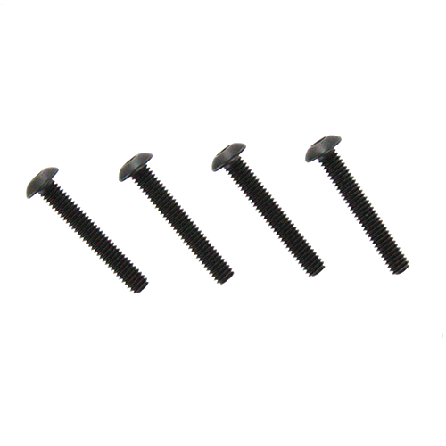 4x25mm Button Head Hex Machine Thread Screws (4pcs)