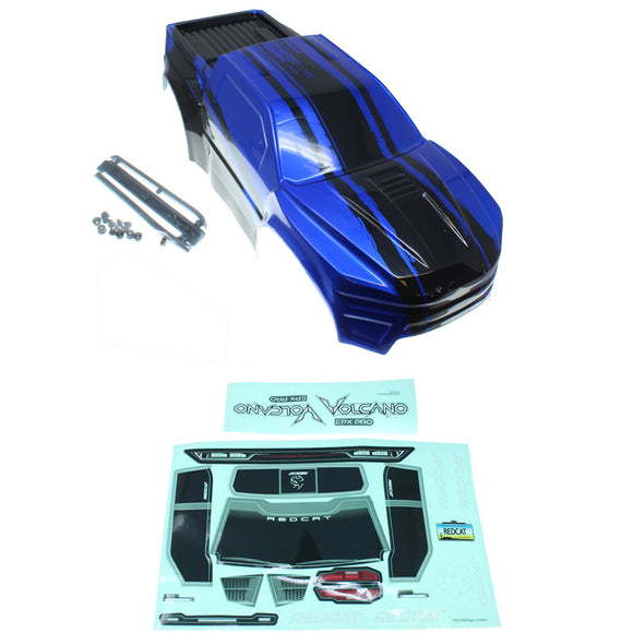 1/10 Truck Body with Roof Skids and Spoiler (Blue) (1pc)