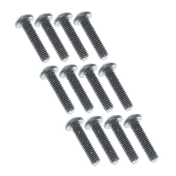 3x12mm Button Head Hex Machine Thread Screws (12pcs)