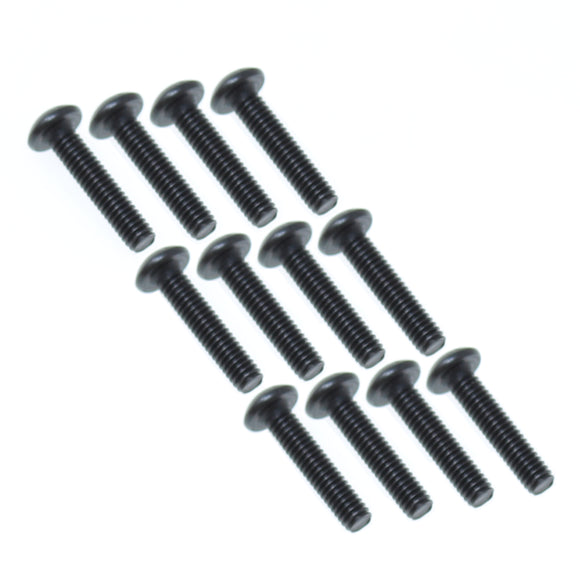 4x18mm Button Head Machine Thread Screws (12pcs)