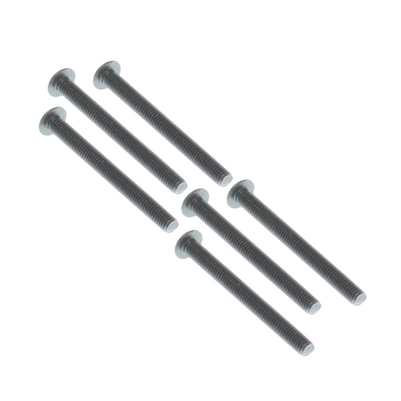 3x30mm Button Head Hex Machine Thread Screws (6pcs)