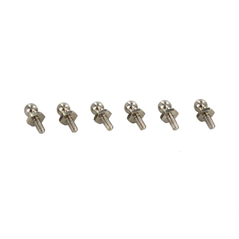 5.5x6mm Machine Thread Ball Studs (6pcs)