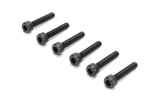 3x16mm Cap Head Hex Machine Thread Screws (6pcs)