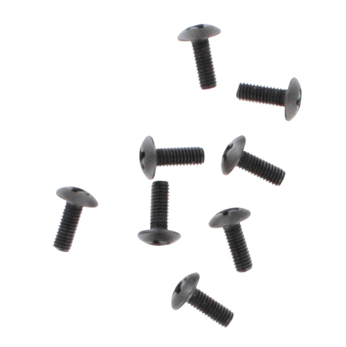 3x8mm Button Head Phillips Machine Thread Screws (8pcs)