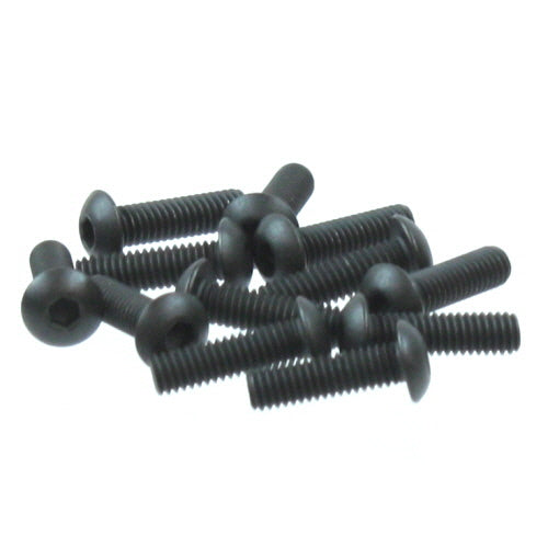 4x14mm Button Head Hex Machine Thread Screws (12pcs)