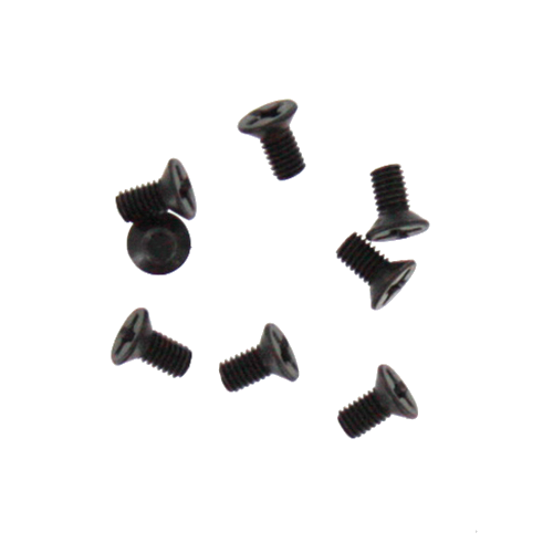 3x6mm Countersunk Phillips Machine Thread Screws (8pcs)