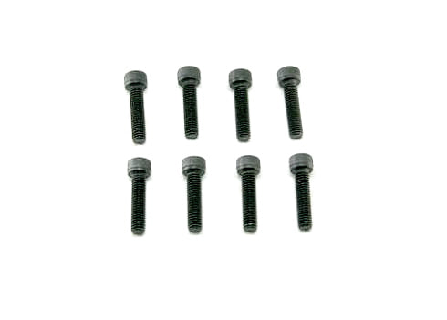 6x25mm Cap Head Hex Machine Thread Screws (8pcs)