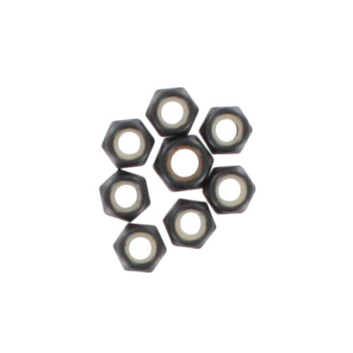 4mm Steel Nylon Insert Lock Nuts (8pcs)