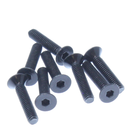 4x20mm Countersunk Hex Machine Thread Screws (8pcs)