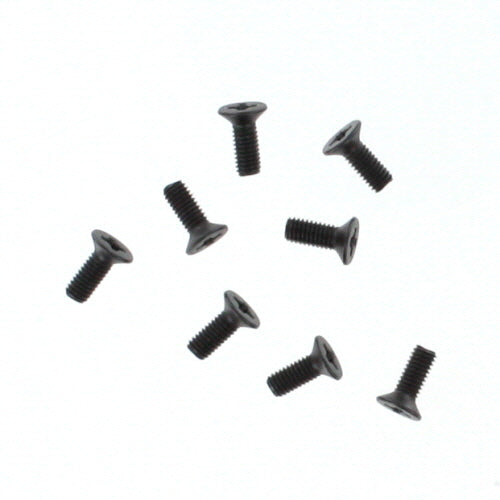 3x8mm Countersunk Phillips Machine Thread Screws (8pcs)