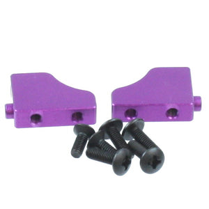 Aluminum Servo Mount set w/ hardware (Purples) (2pcs)