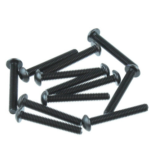 4x28mm Button Head Hex Machine Thread Screws (12pcs)