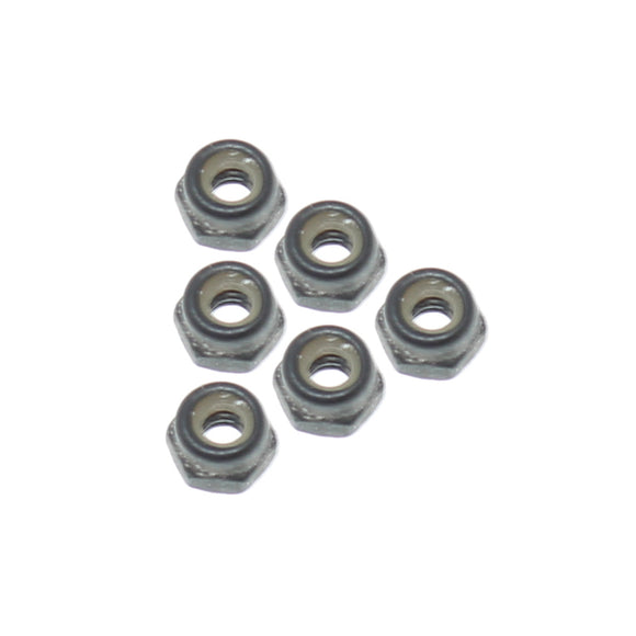 2.5mm Steel Nylon Insert Lock Nuts (8pcs)