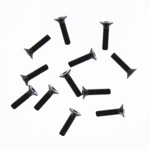 4x16mm Countersunk Hex Machine Thread Screws (12pcs)