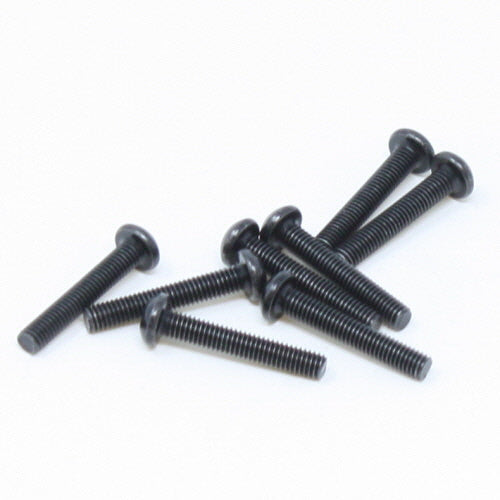 3x18mm Button Head Hex Machine Thread Screws (8pcs)