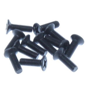 3x10mm Countersunk Phillips Machine Thread Screws (12pcs)