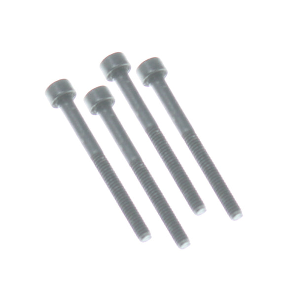 2.5x25mm Shoulder Cap Head Hex Machine Thread Screw (4pcs)