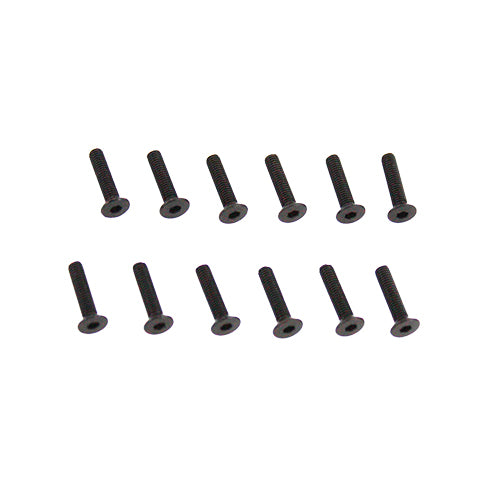 3x14mm Countersunk Hex Machine Thread Screws (12pcs)