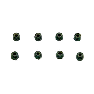 4mm Steel Nylon Insert Lock Nuts (8pcs)