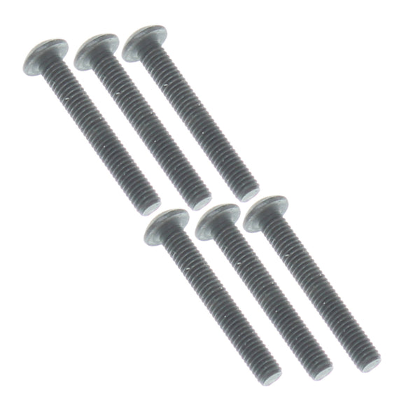 3x20mm Button Head Hex Machine Thread Screws (6pcs)