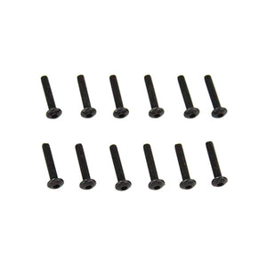 3x16mm Button Head Hex Machine Thread Screws (12pcs)