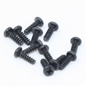 2.6x8mm Button Head Phillips Self Tapping Screws (12pcs)