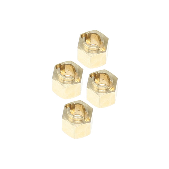 Wheel Hexes (Brass)(4pcs)