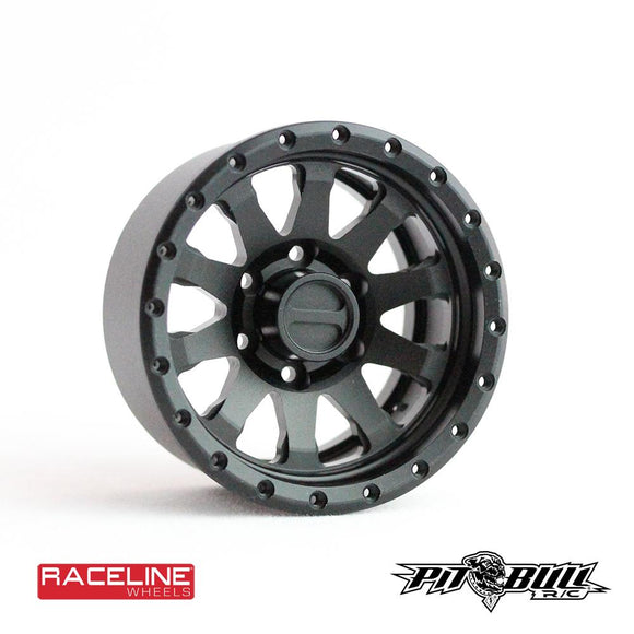 1.9 Raceline Clutch Aluminum Beadlock Wheels, Black, (4)