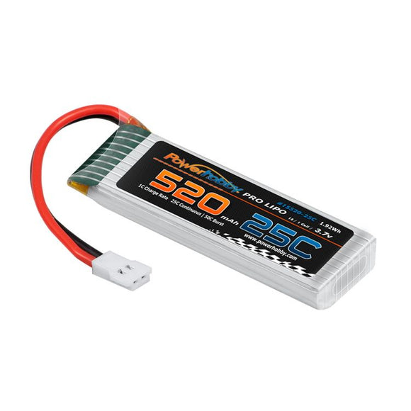 1S 3.7V 520MAh 25C Lipo Battery Associated Enduro24