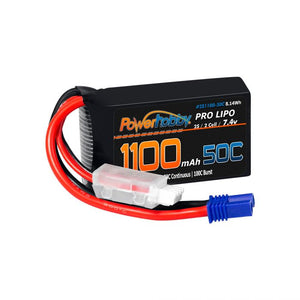 2S 1100mAh 50C LiPo Battery w/ EC2 Plug: Losi Mini-T/B, JRX2