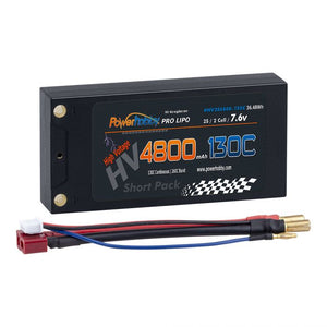 2S 7.6V 4800mAh 130C HV + Graphene Shorty Lipo Battery