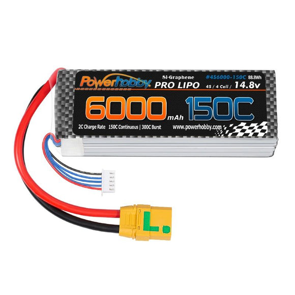 4S 14.8V 6000MAH 150C-300C w/ Extreme