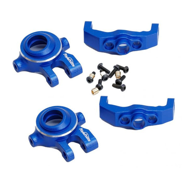 Aluminum C Hub & Steering Knuckles Blue Traxxas TRX-4M