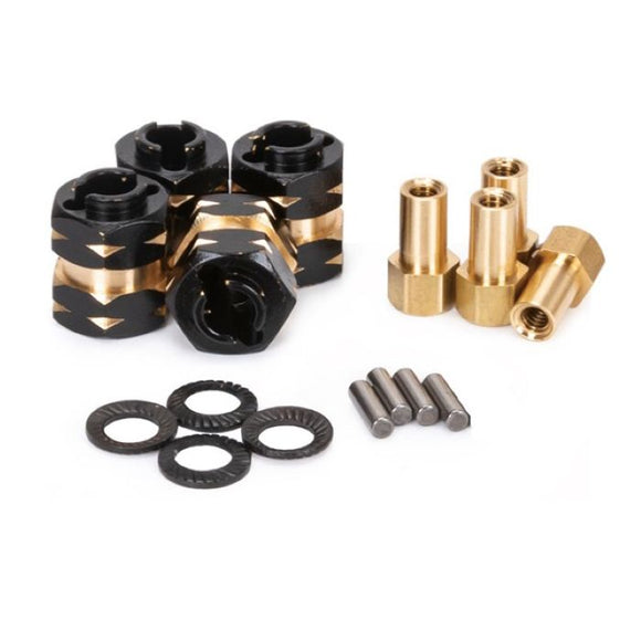 Extended Hex Hubs Wheel Spacers +5mm Axial SCX24