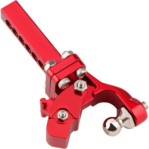 Rescue Tow Trailer Hook Hitch, Red, 1/10 Crawler