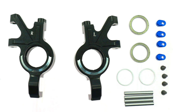 Aluminum Steering Blocks Over Size Bearing, X-Maxx / XRT