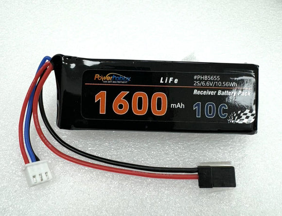 6.6V 1600mah LiFe Receiver Battery Pack w Balance Plug