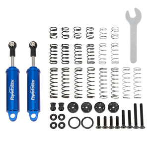 80mm Promatics Two Stage Internal Spring Shocks, Blue