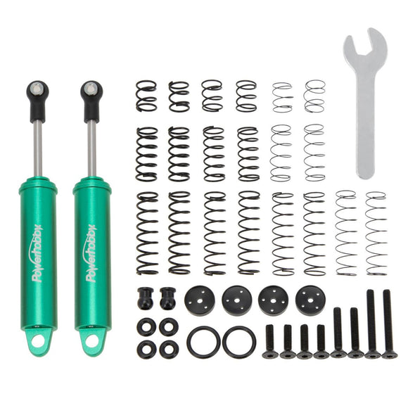 100mm Promatics Two Stage Internal Spring Shocks, Green