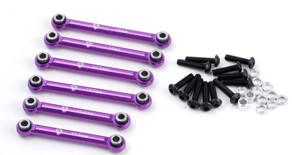 Aluminum Tie Rod Set Purple, HPI RS4 Sport3