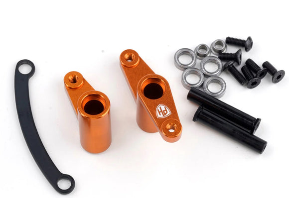 Aluminum Ball Bearing Steering Bellcrank Set Orange, HPI RS4